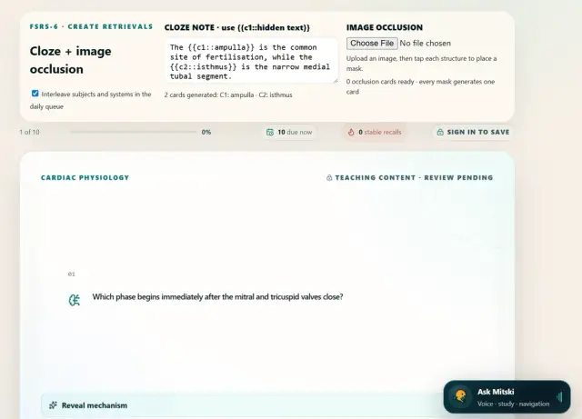 Real Meyshan Med screen — Recall what matters